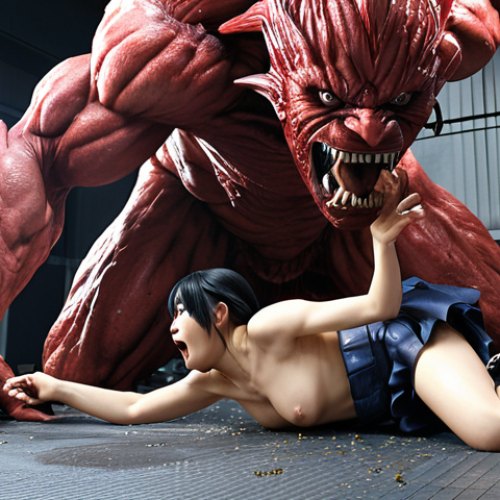 Home 4 Atsuko & Mika in action. Atsuko casts a debuff as Mika unleashes massive damage on a boss.