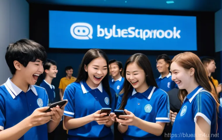 블루아카이브 과금 효율 분석 - **Prompt:** A group of diverse young adults and teenagers, all fully clothed in casual attire, are g...